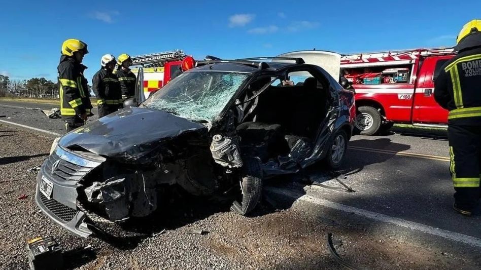 3 heridos en un accidente en Ruta 205
